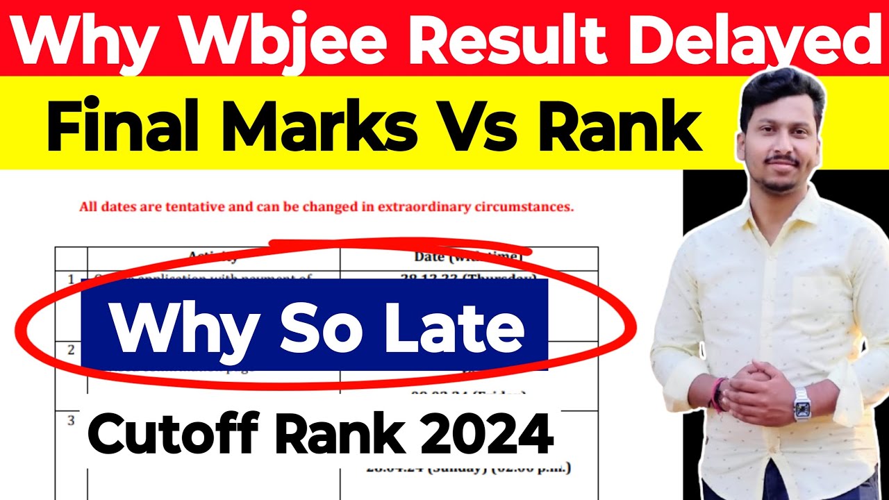 Why Wbjee Result Delayed ❓| 2 Major Reasons | Wbjee Final Marks Vs Rank | Why So Late ❌