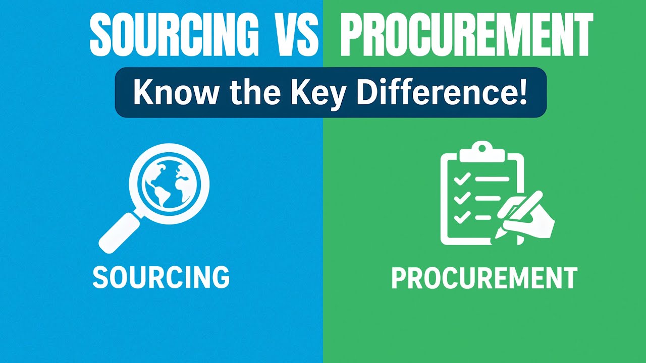 What is the Difference Between Sourcing and Procurement | Sourcing vs. Procurement