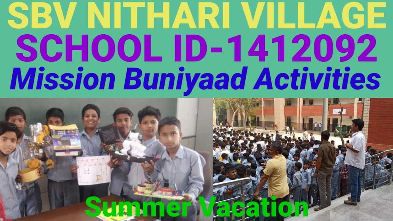 #Mission Buniyaad Activities during Summer Vacation 2022/#mission buniyaad activities 2022 DOE Delhi