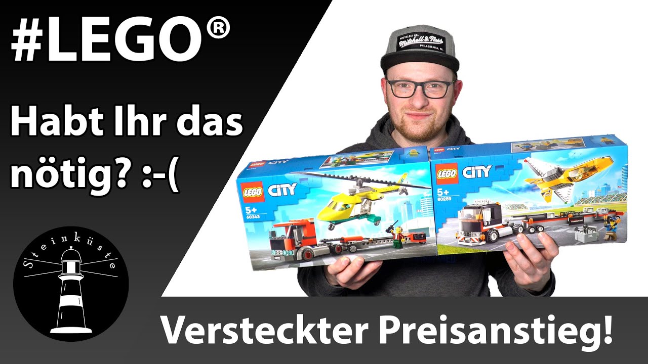 Der Abstieg von LEGO® innerhalb eines Jahres! - Dreiste und versteckte Preissteigerung - 60343 60289