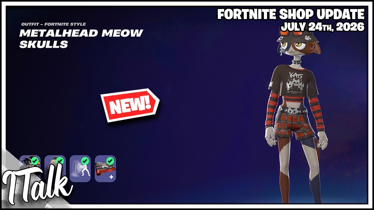 Магазин Fortnite *НОВЫЙ* ПИТОМЕЦ БОБА И СКИН МЯУСКУЛ! [24 июля 2026 г.] (Fortnite Глава 7)