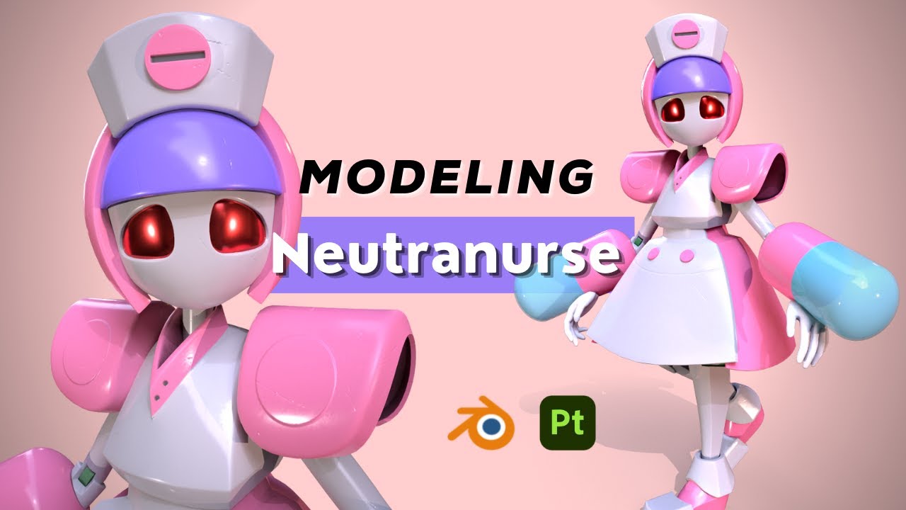 3D Modeling Neutranurse - Blender 3.0 & Substance 3D Painter