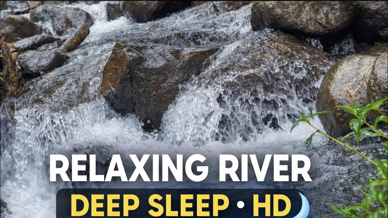 Natural River Sounds for Deep Sleep | 1 Hour Relaxation