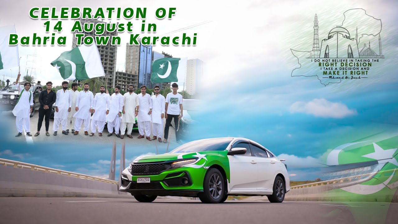 Pakistan Independence Day Celebrations | 14 august in bahria town Karachi | AJ Associates