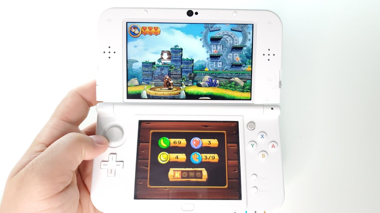 Donkey Kong Country Returns 3D (1) | The New Nintendo 3DSXL handheld gameplay
