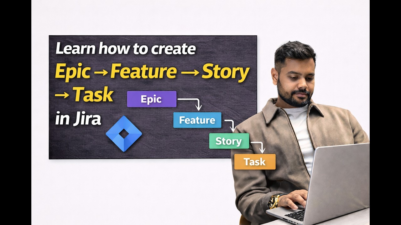 Как создавать Epic &rarr; Feature &rarr; Story &rarr; Task в Jira