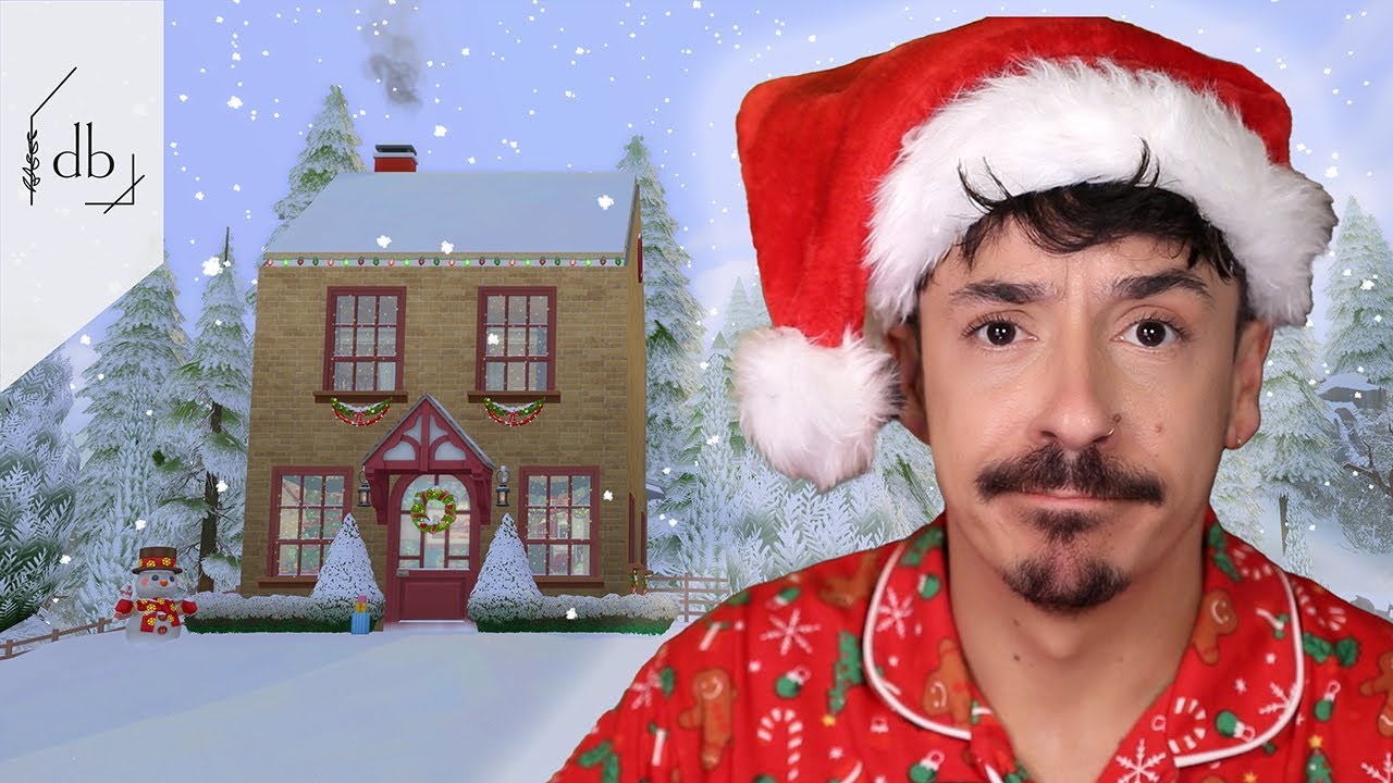 Recreating a CHRISTMAS CARD in The Sims 4