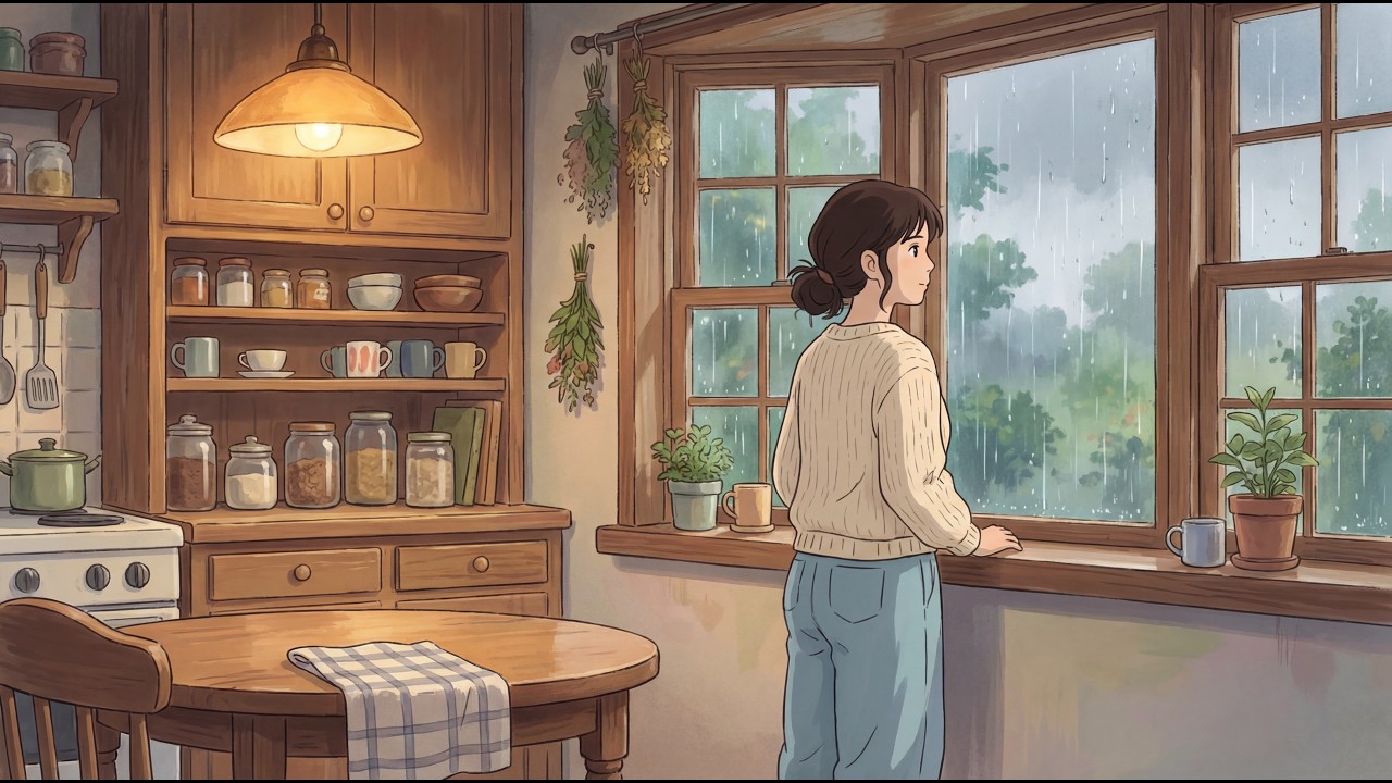 It’s Raining Outside — And For Once, You Feel at Peace 🌧️