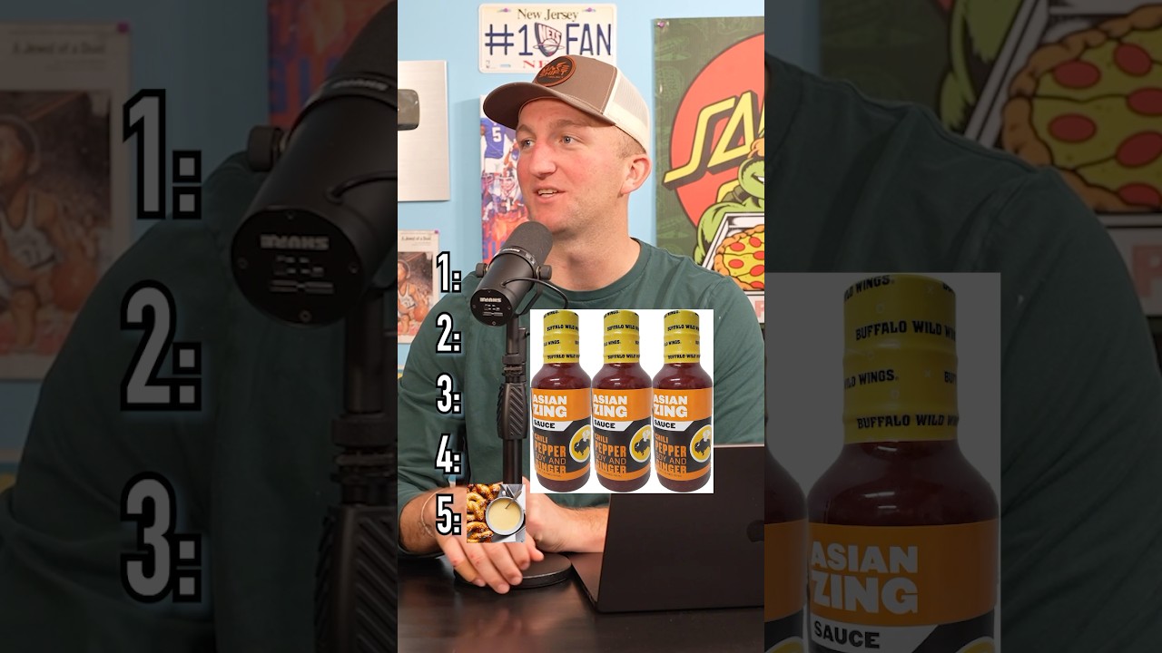 Rank These Sauces! Is Beer Cheese Overrated?! #shorts #food #sauce #wings #ranking #blind