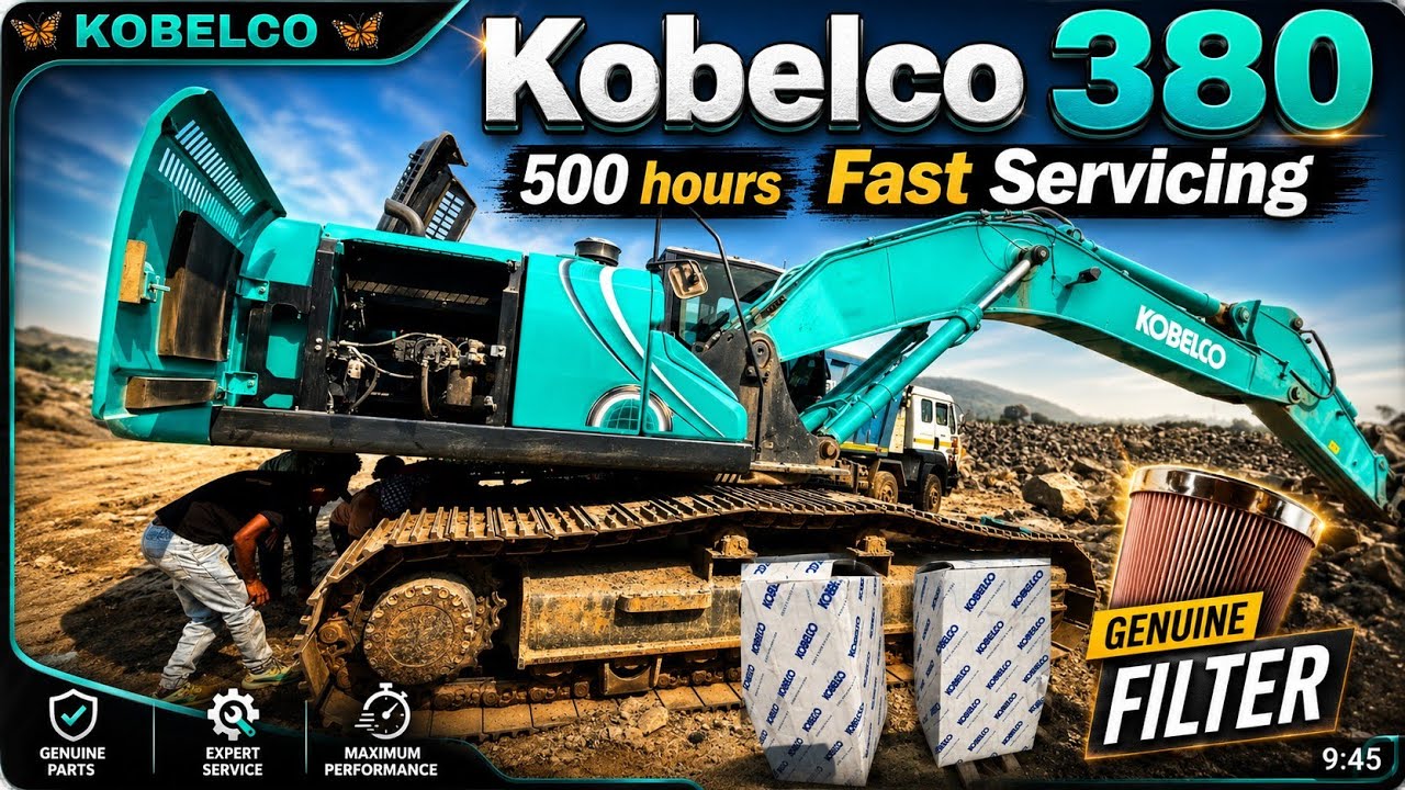 Kobelco machine 🔥 380 ka fast Servicing ! ? #kobelco #35