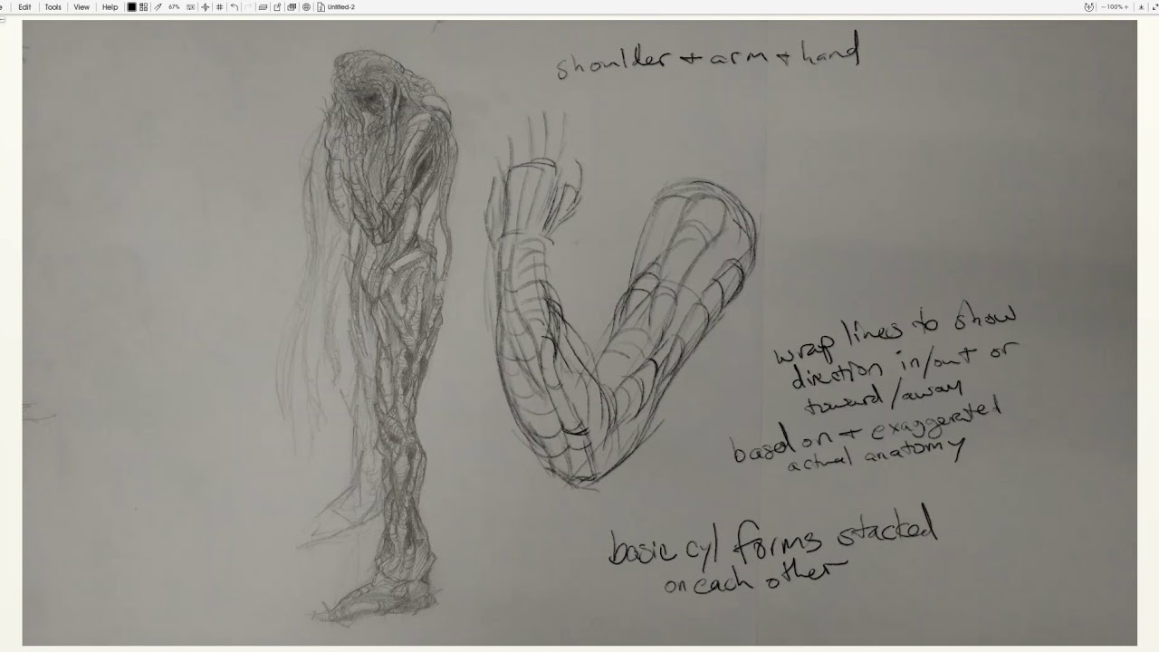 Beginning Concept Art - Arm and Hand Breakdown