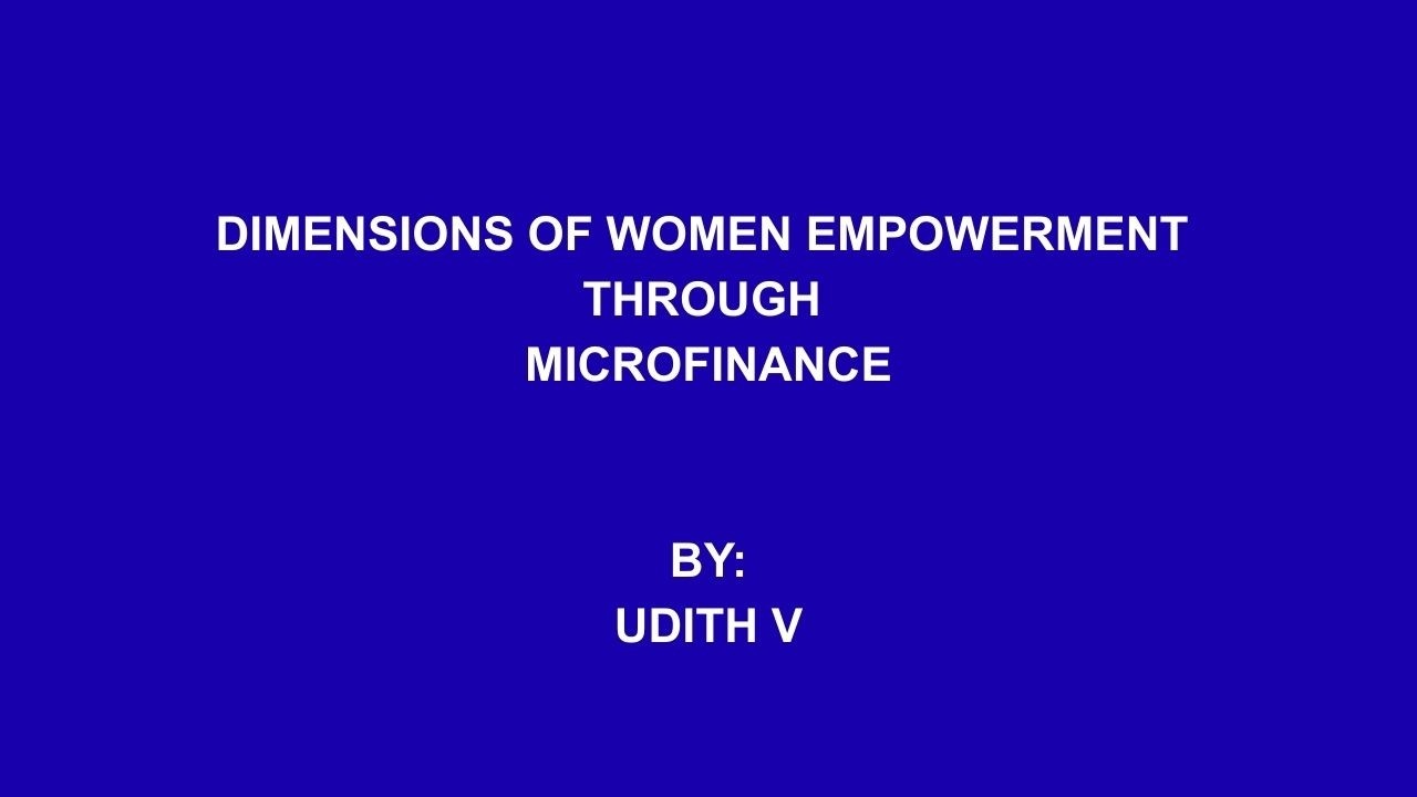 Dimensions of Women Empowerment