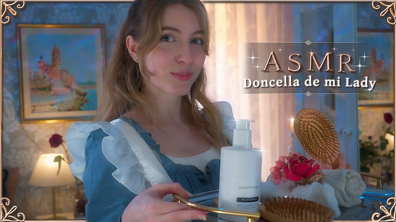 ГОРНИЧНАЯ АСМР✧ Я мою, расчесываю и подстригаю твои волосы, моя Леди 💖 ✓SUB