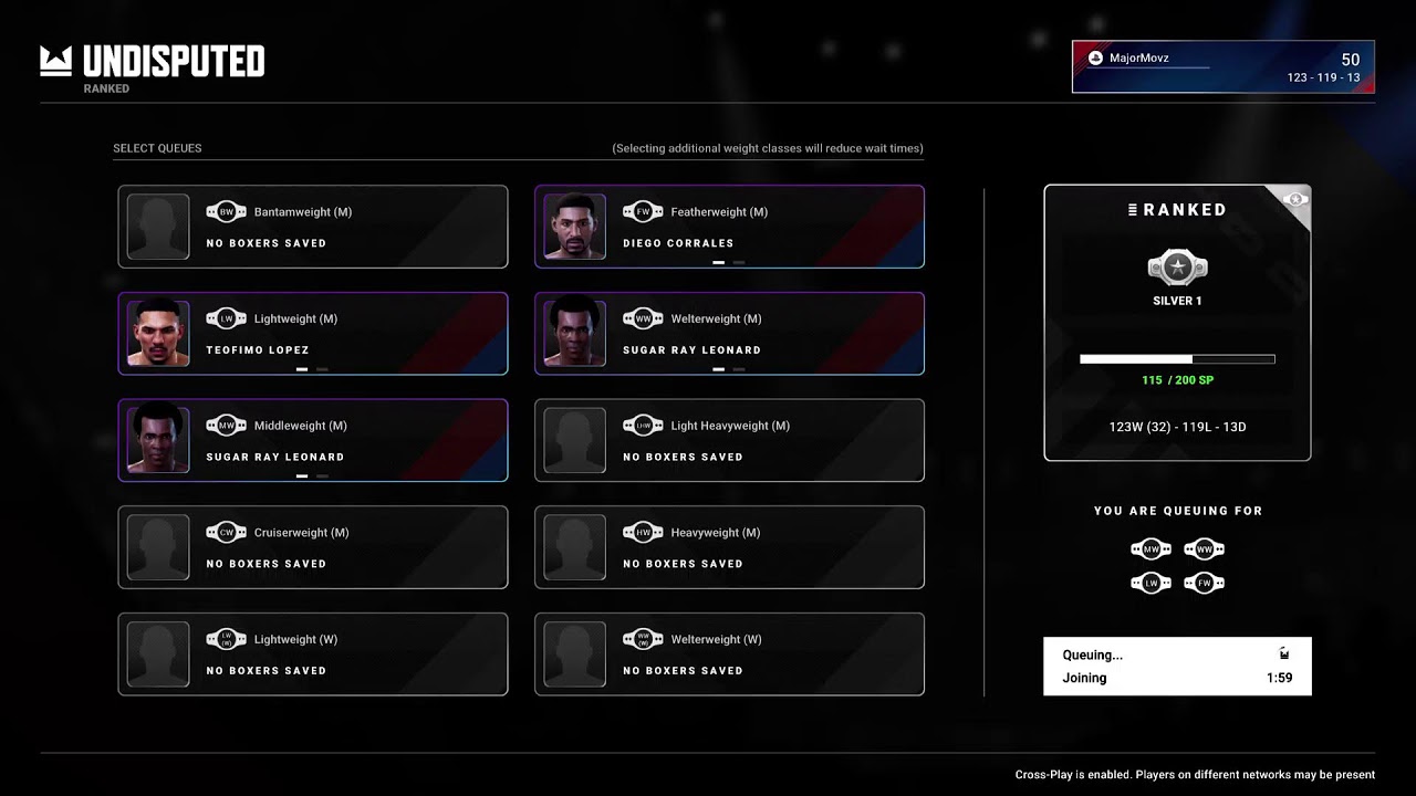 The Undisputed God is online.  Add me on PS5 Unknown Phenom.  Undisputed boxing game PS5.