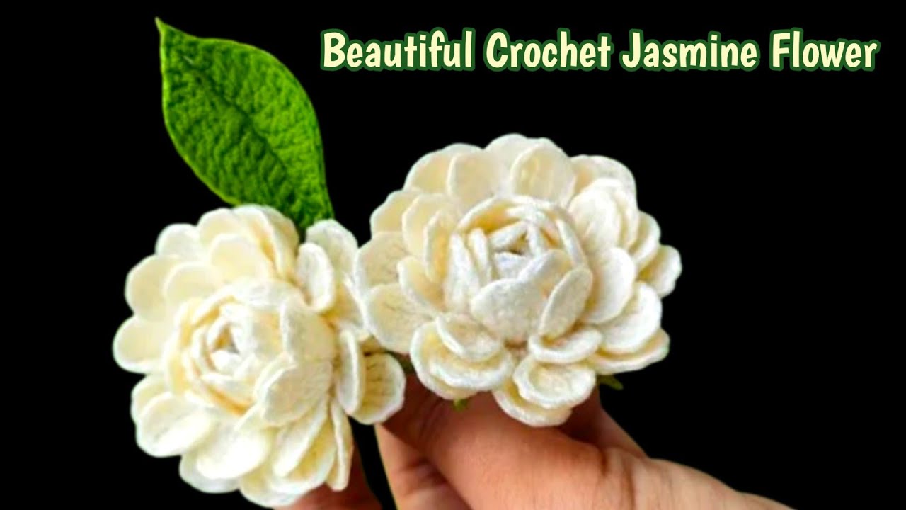 How To Crochet Jasmine Flower Tutorial for Beginners |