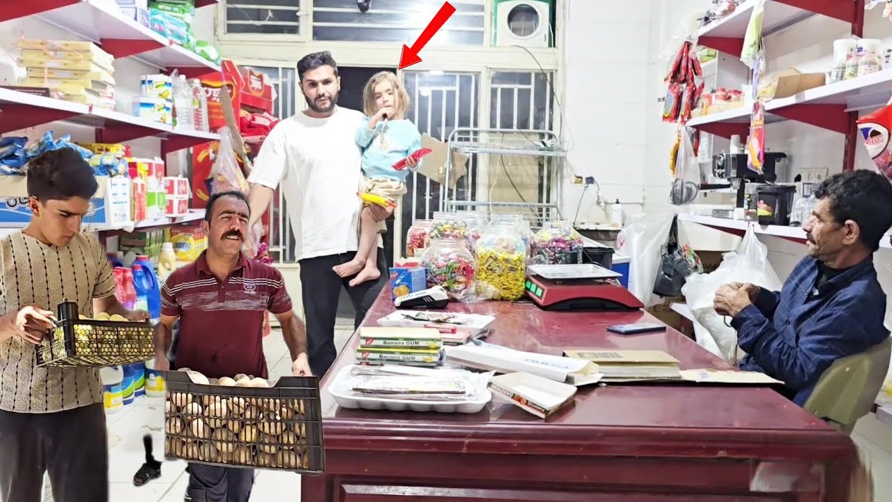 Mojtaba and Diana's new purchase from Akbar's store and a bar purchase from the city. 