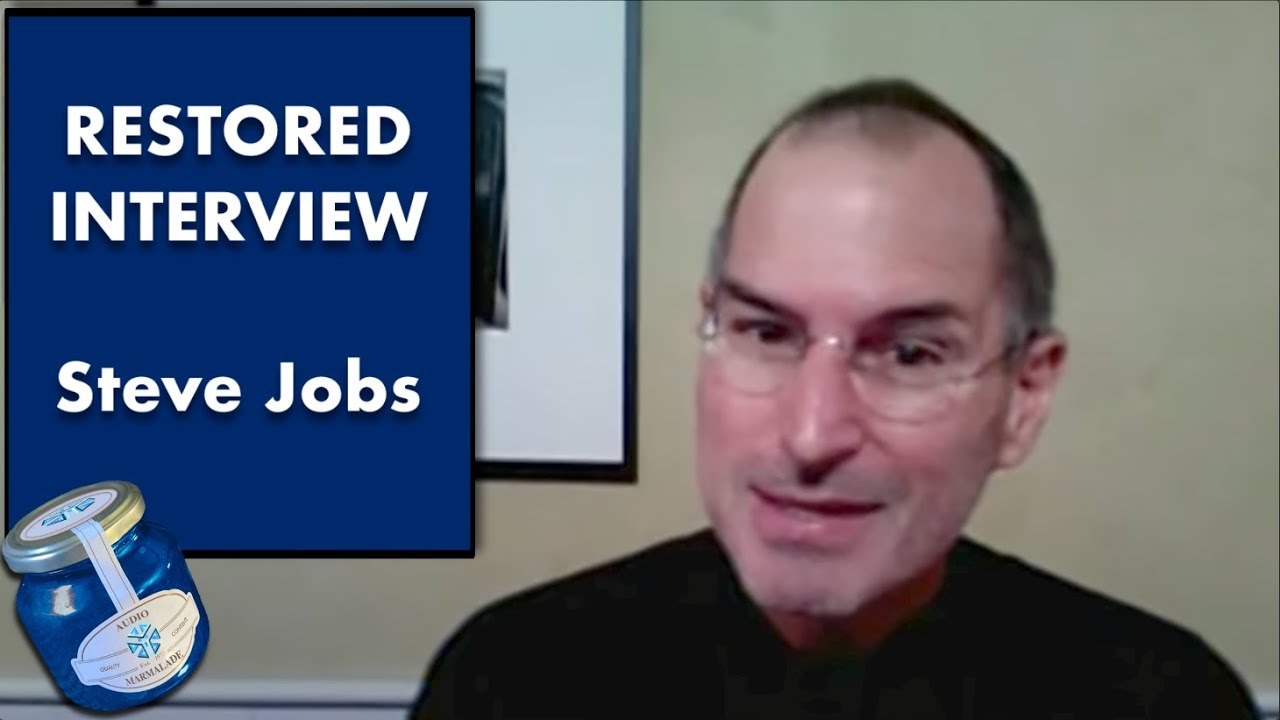 Steve Jobs, Apple lost interview, restored audio