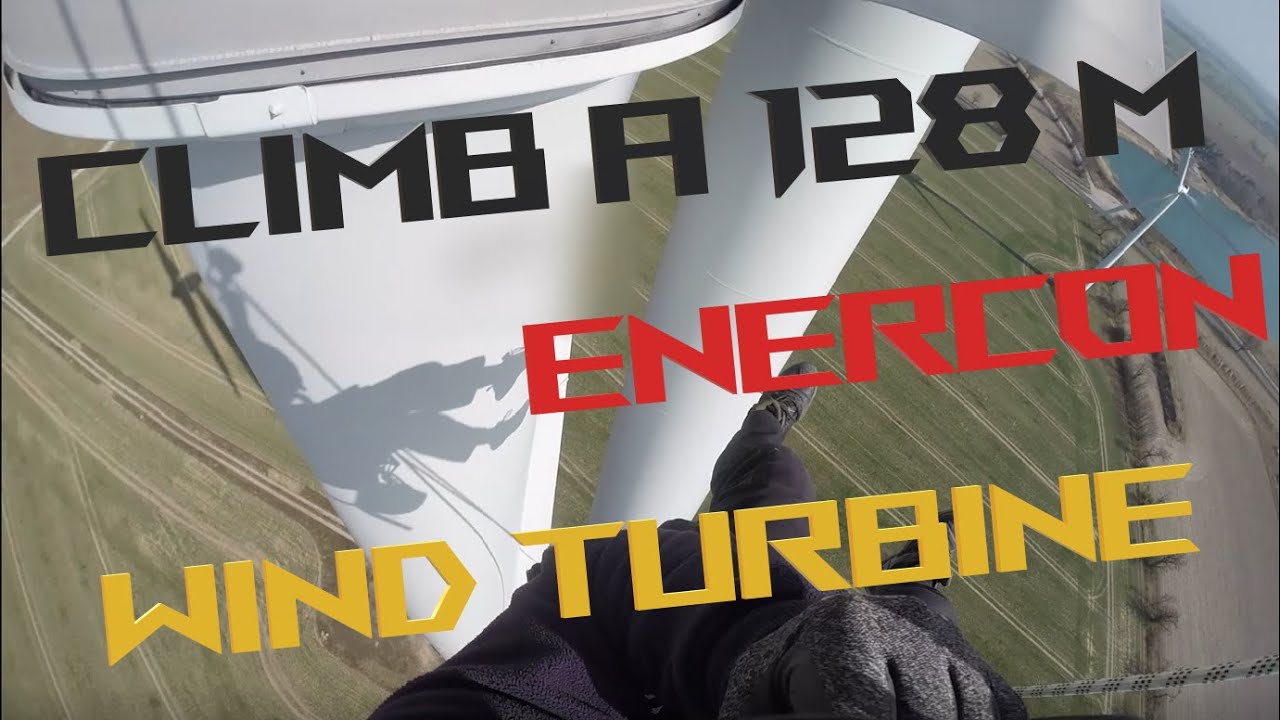 Enercon Wind Turbine rappeling | climbing wind energy tower / abseilen