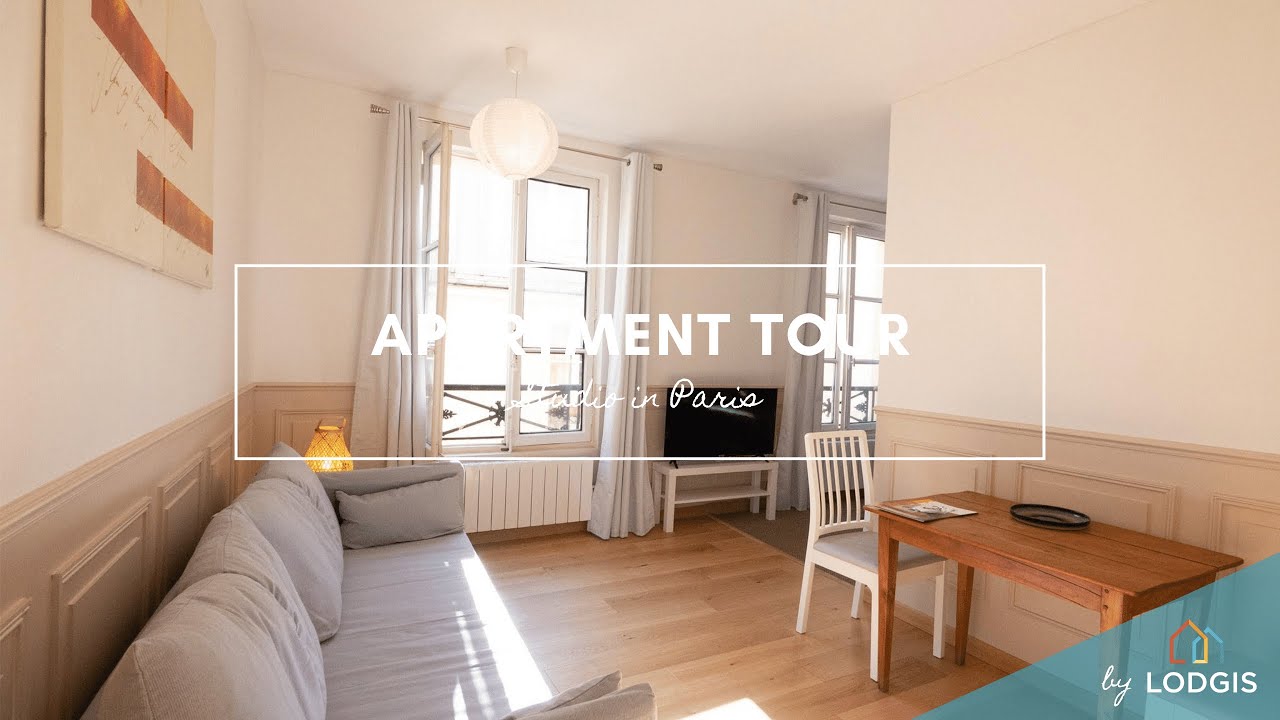 Apartment Tour // Furnished  32m2 in Paris – Ref : 10720716