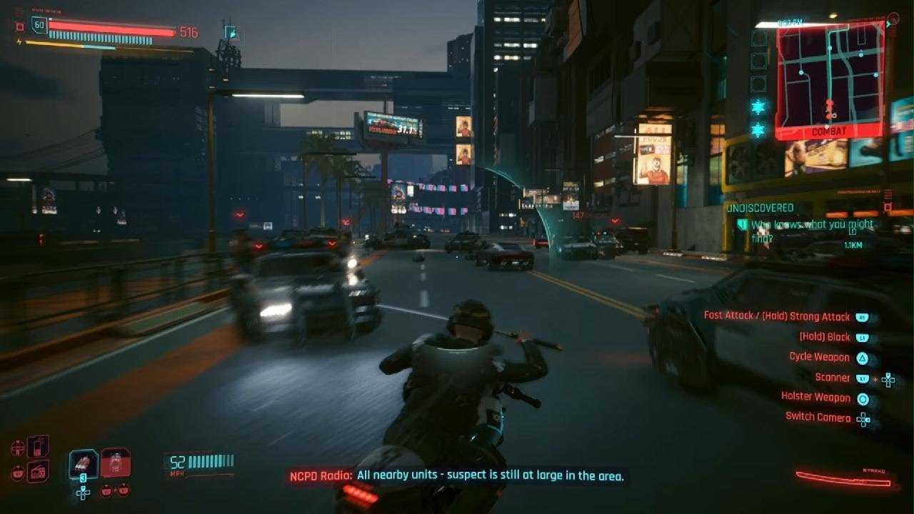 Cyberpunk2077 Phantom Liberty (Katana+Bike Combat Physics)