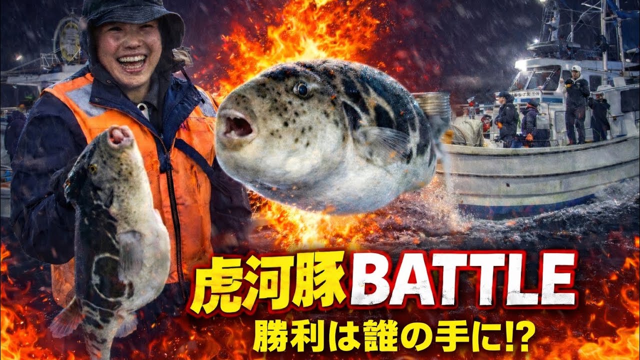 【虎河豚BATTLE】総勢52名❗️萬栄丸2艘仕立て❗️優勝は誰の手に⁉️