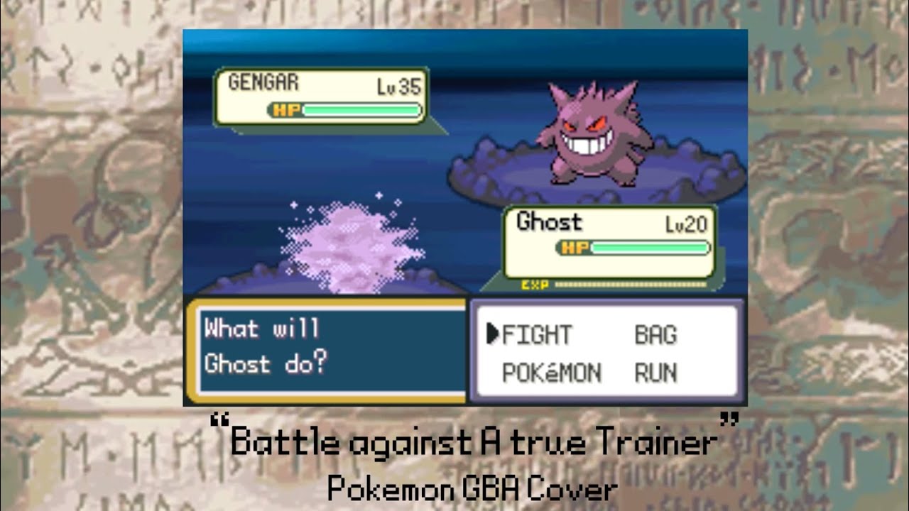 battle against a true trainer! || Battle Against a true hero PKMN GBA Cover
