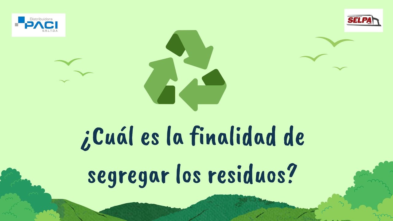 Segregación de residuos-Reciclaje-Reciclar es facil