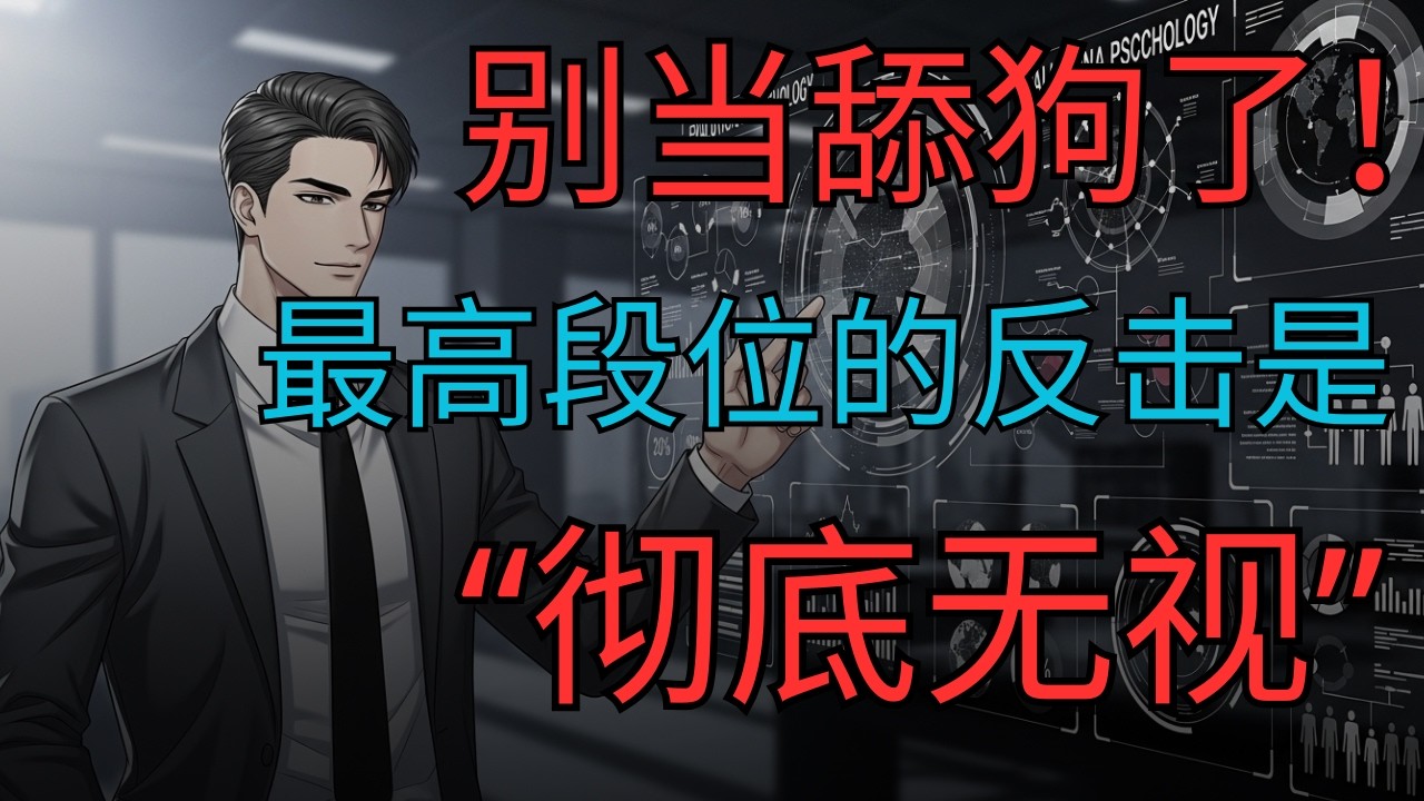 别当舔狗了！被女人伤透后，最高段位的反击是“彻底无视”！（斯多葛智慧）