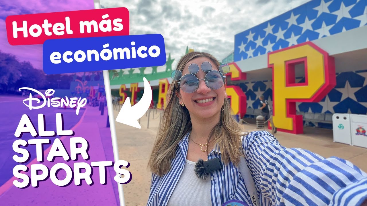 UNO de los HOTELES MÁS BARATOS de DISNEY WORLD 👌🏻 RECORRIDO ALL STAR SPORTS😍