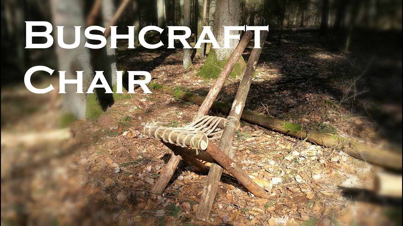 Crafting a BUSHCRAFT CHAIR for the camp // JustRandomPfusch