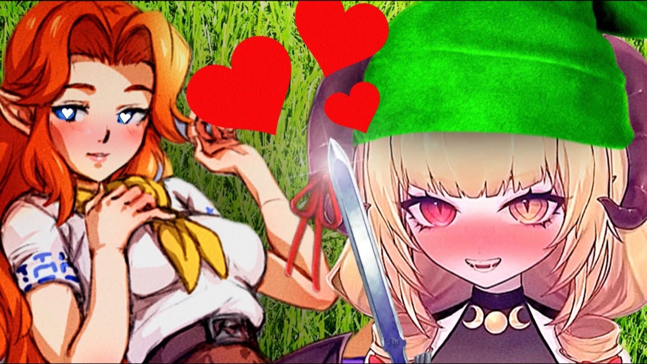 Jinja zeigt ihr dickes, langes Schwert und beeindruckt damit die Girls!