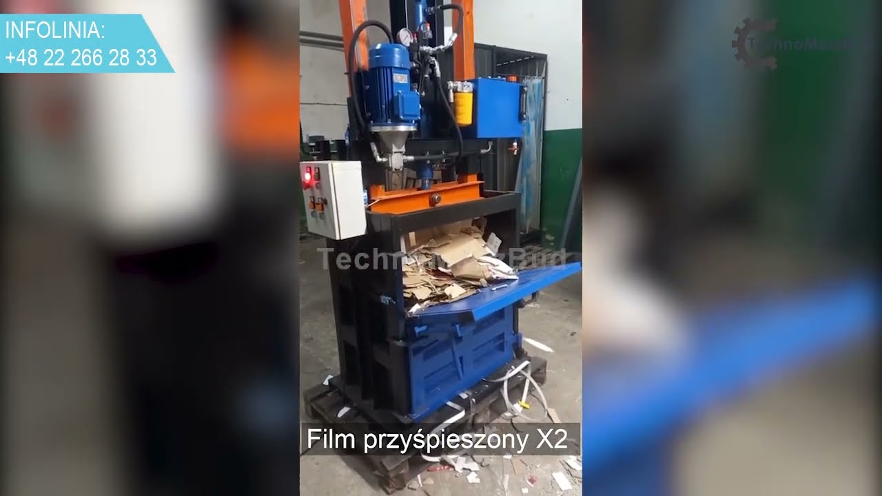 Belownica do makulatury BM-16 MAX | Test przed wysyłką do klienta