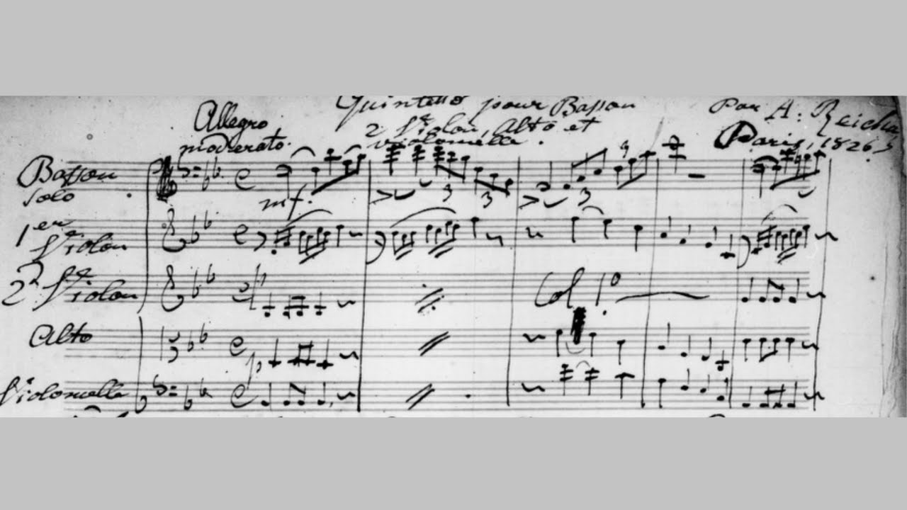 Anton Reicha: Bassoon Quintet (18XX)
