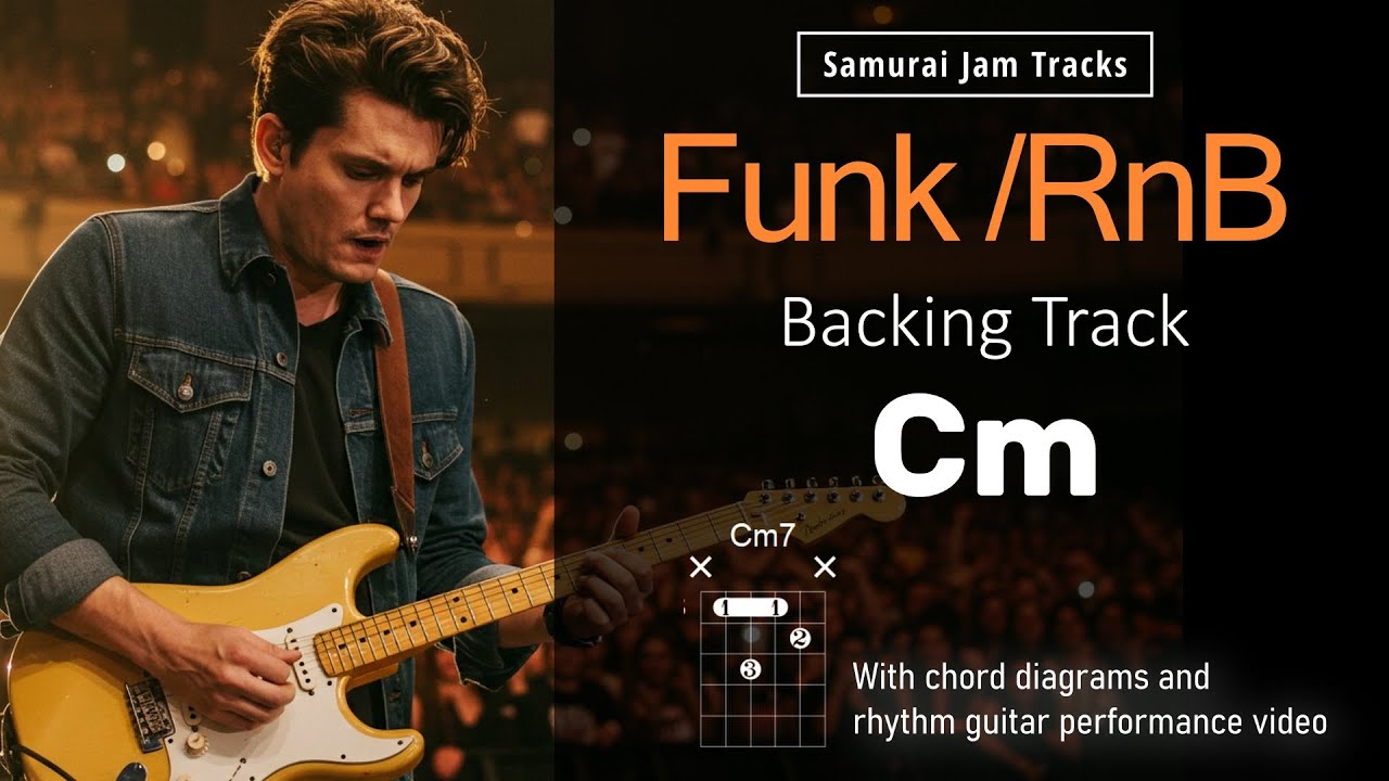 Funk / RnB - JM Style Guitar Backing Track in C minor