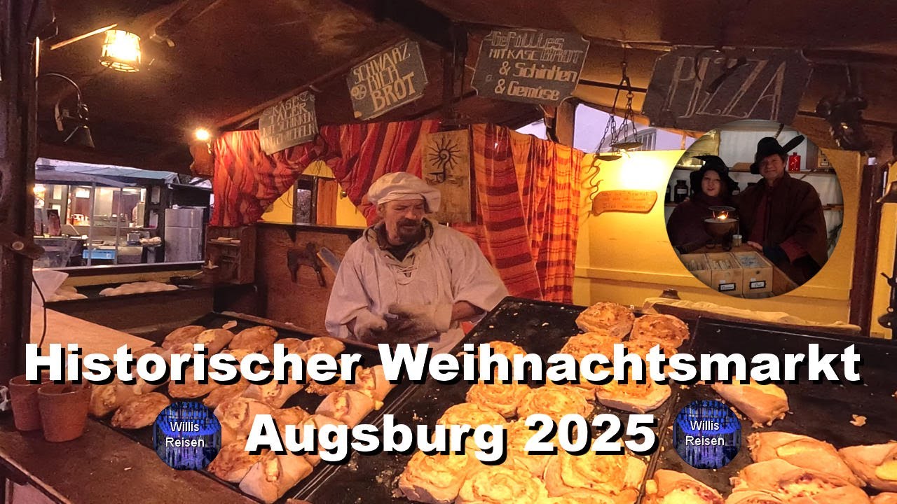🇩🇪 Augsburgs historischer Weihnachtsmarkt 4K. Der schönste Mittelalter‑Weihnachtsmarkt Deutschlands!