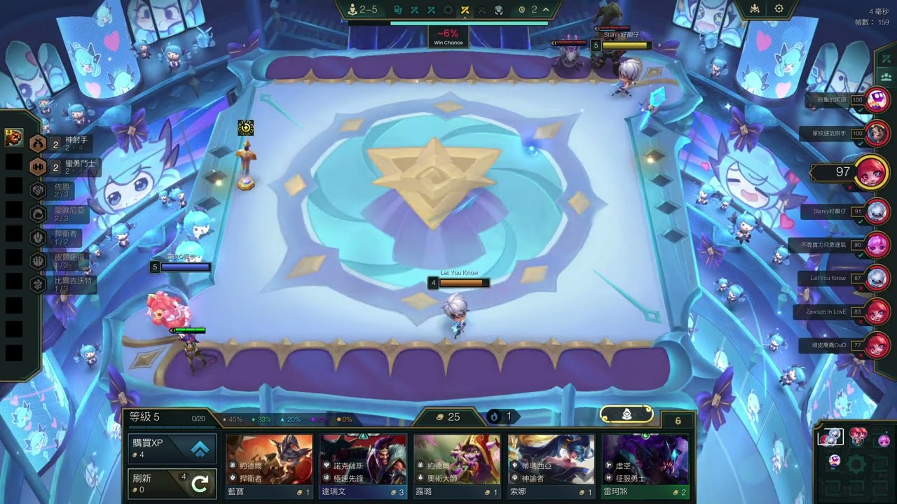 聯盟戰棋S16.3B  TFT日常  愛歐尤娜拉95 Flex 三家內戰...我戰輸了 第6名 #tft #lol #TFT日常 #雙人戰棋