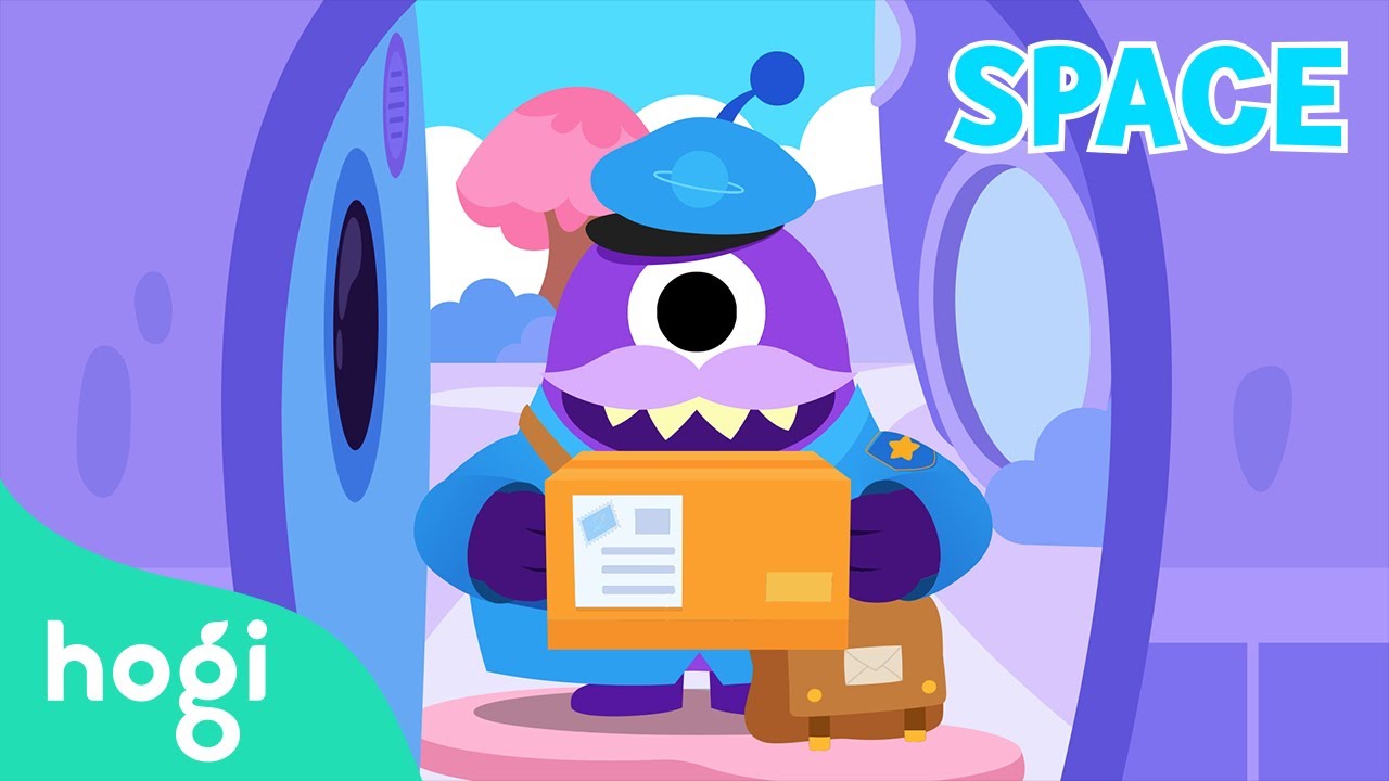 Busy Space Mailman's Day! | Outer Space Adventure | Pinkfong Planet song | Learn with Hogi