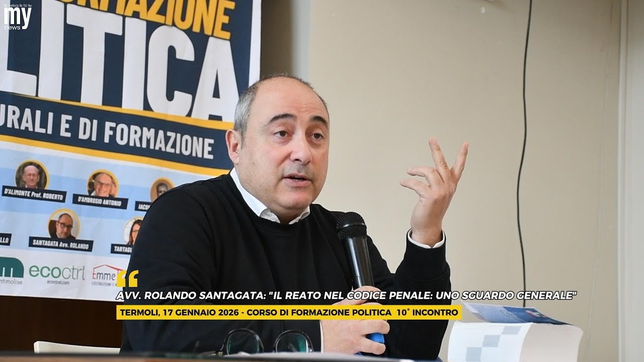 Corso di Formazione Politica: relazioni di Iacovelli e Santagata su diritto amministrativo e penale