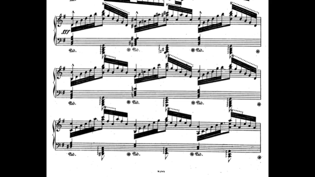 Franz Liszt - Études d'exécution transcendante, No. 6, g-Moll (G Minor)