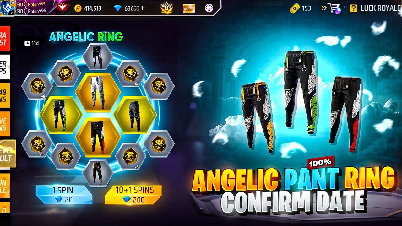 Angelic Pant Return Confirm Date 😍 | Ff New Event Bd Server | Free Fire New Event