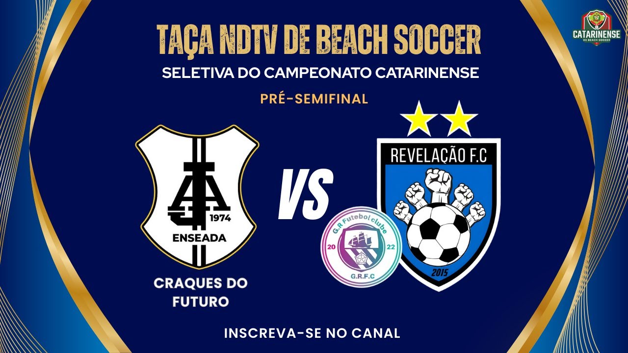 Craques do Futuro x Revelação | Taça NDTV de Beach Soccer | Seletiva do Catarinense