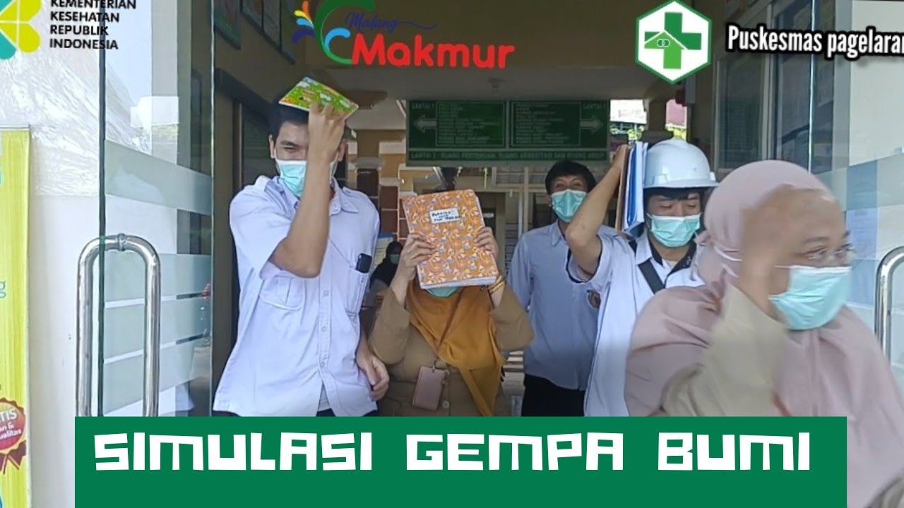 SIMULASI BENCANA GEMPA BUMI TERBARU 2023 DI UPT PUSKESMAS PAGELARAN KABUPATEN MALANG