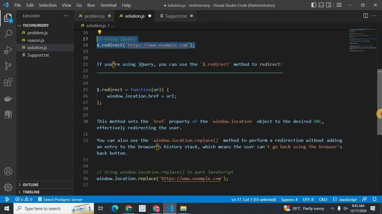 How to Redirect Users Between Pages Using jQuery or Pure JavaScript