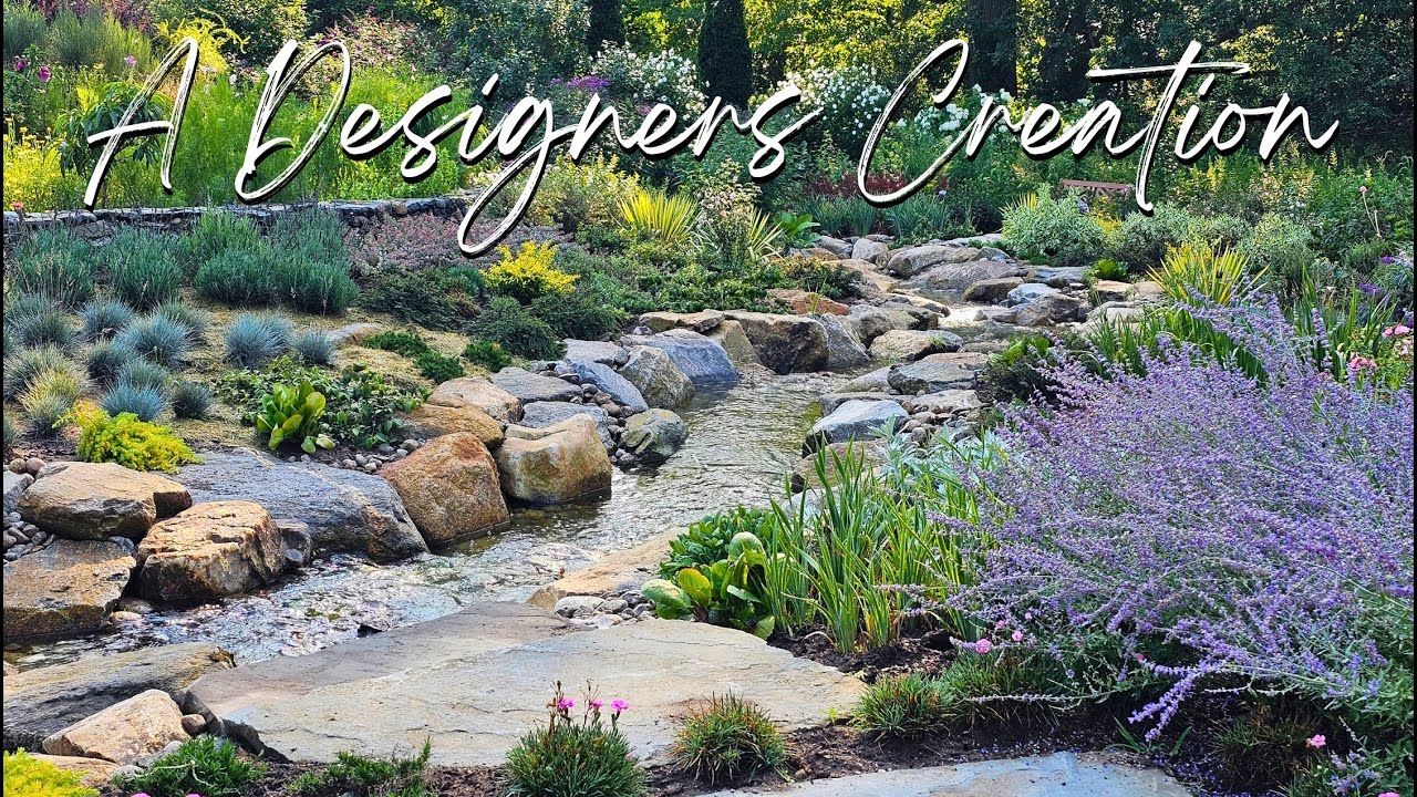 Landscape Designer Turned a Field Into a Stream & Shares Plant Combinations.