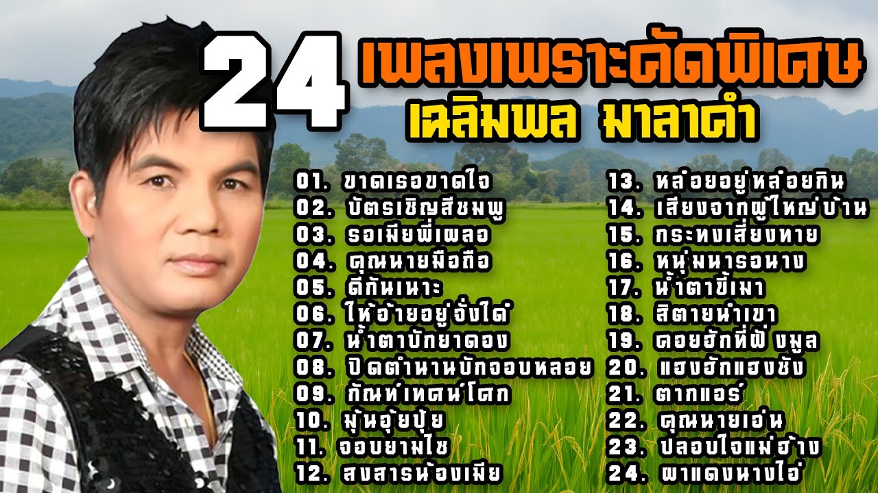 24 เพลงเพราะคัดพิเศษ เฉลิมพล มาลาคำ