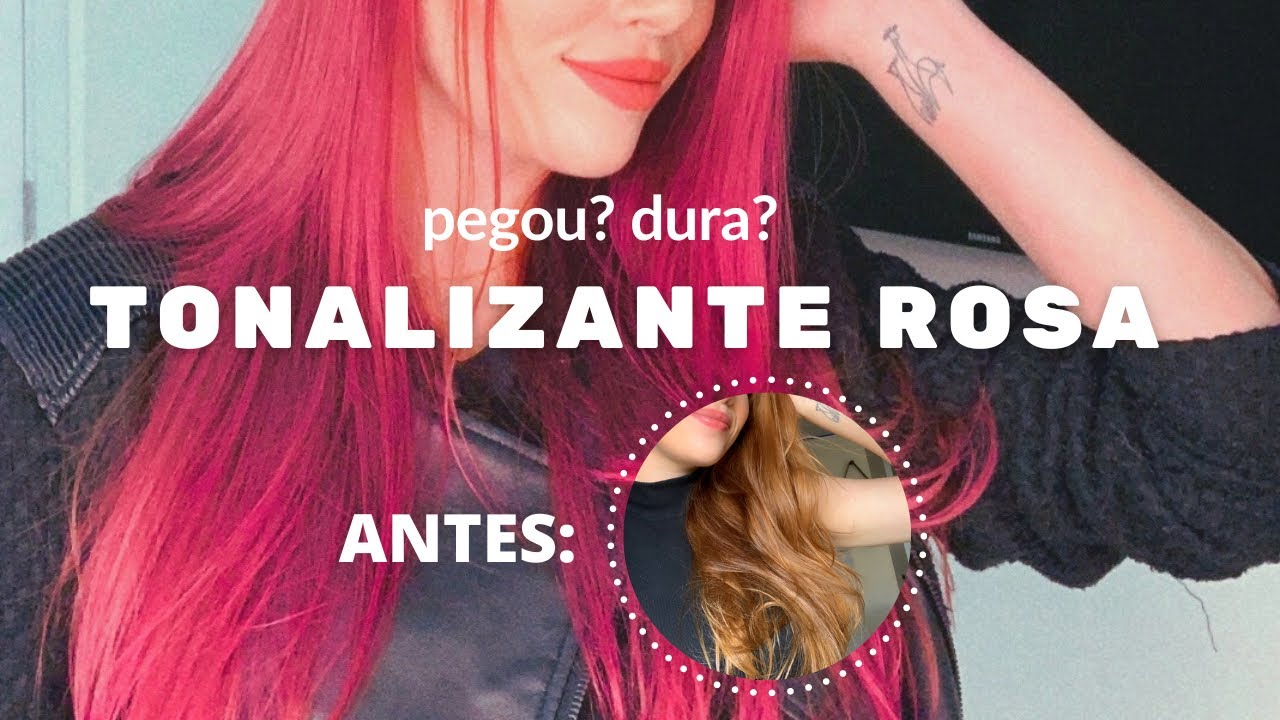 DO RUIVO AO ROSA - tonalizante Boto Rosa - Kamaleão Color