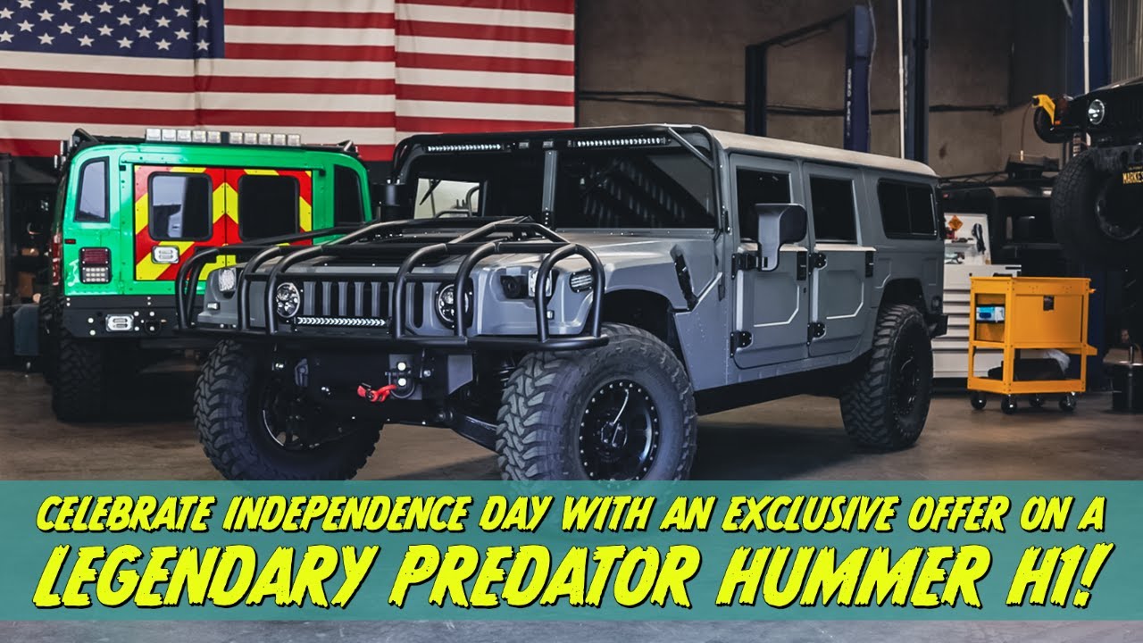 Celebrate Independence Day with an Exclusive Offer on a Legendary Predator Hummer H1!