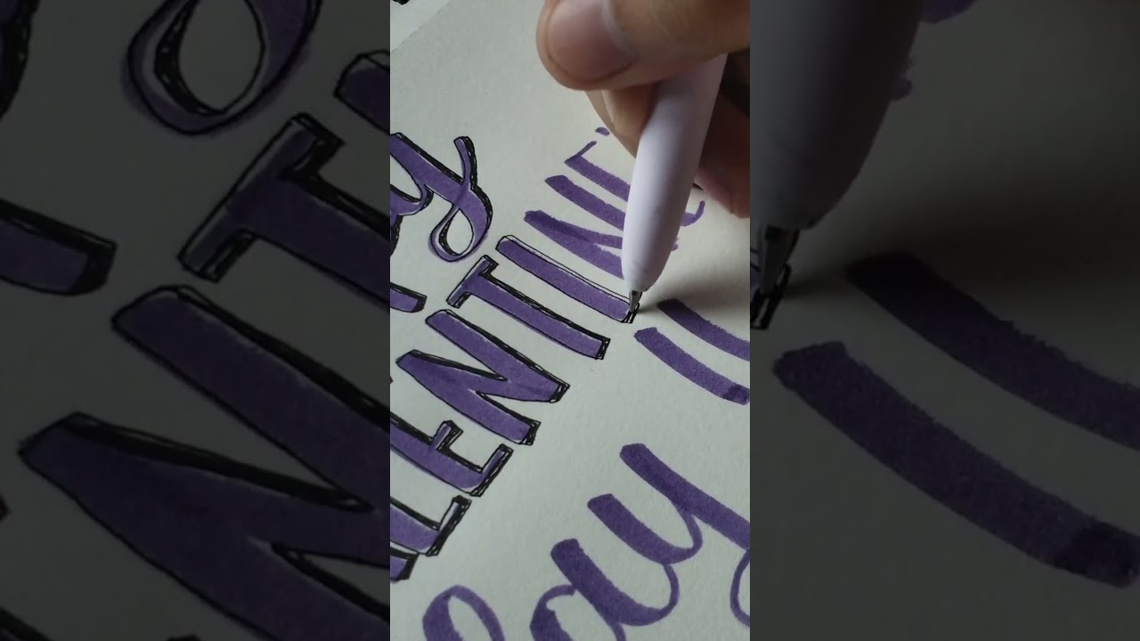 Rainy Valentine's Day Lettering