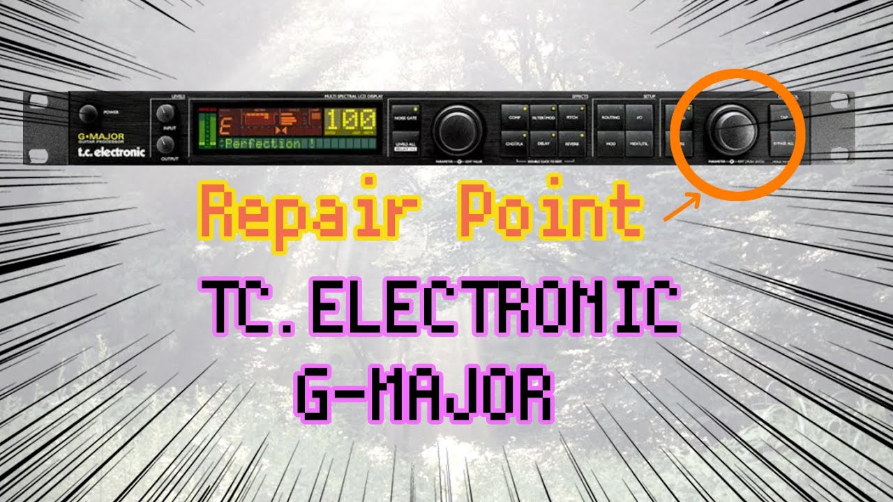 TC.Electronic G-major コントロールホイール修理 Control Wheel repair
