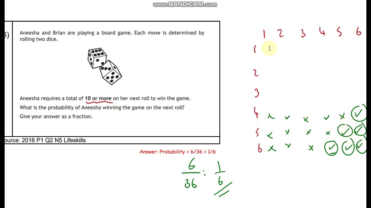 National 5 Apps  - Probability 2